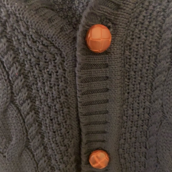 Navy blue Perry Ellis button down cardigan - Picture 2 of 3